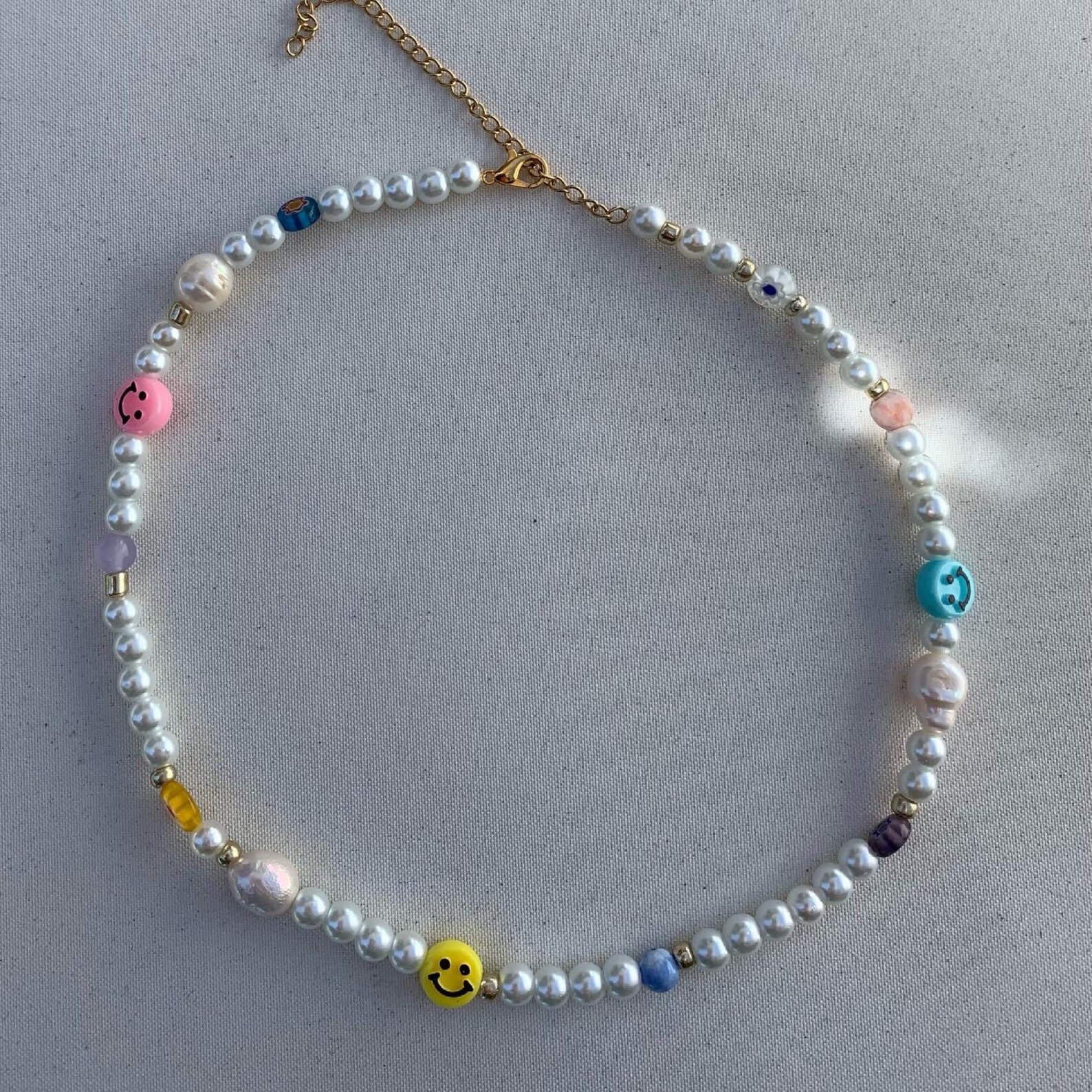 Happy Go Lucky Necklace Etsy