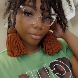 Yarn Tassel Earrings