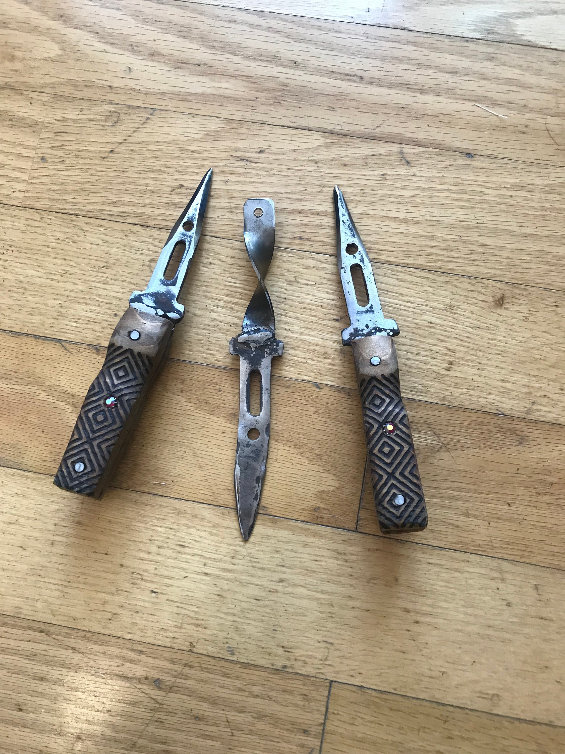 3 pack of decorative knives Etsy