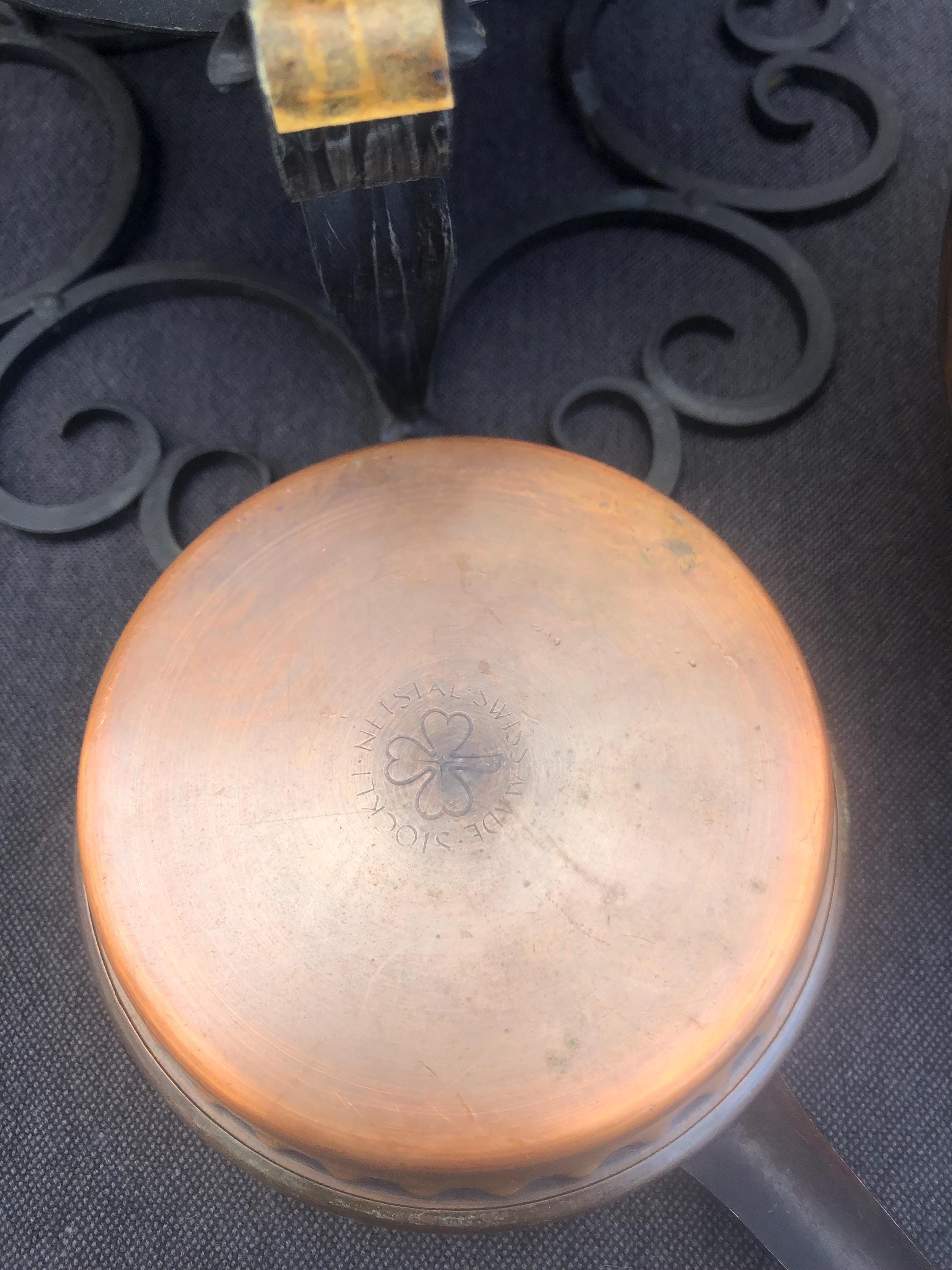 Vintage Stöckli Netstal Swiss Copper Fondue Set, 1970s