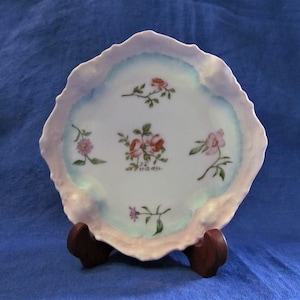Antique decorative plate Limoges porcelain manufactory  Alfred Laternier 1894