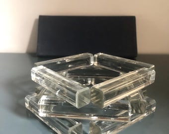 Vintage French Cut Crystal Knife Rests - Set of 12 in Original Box