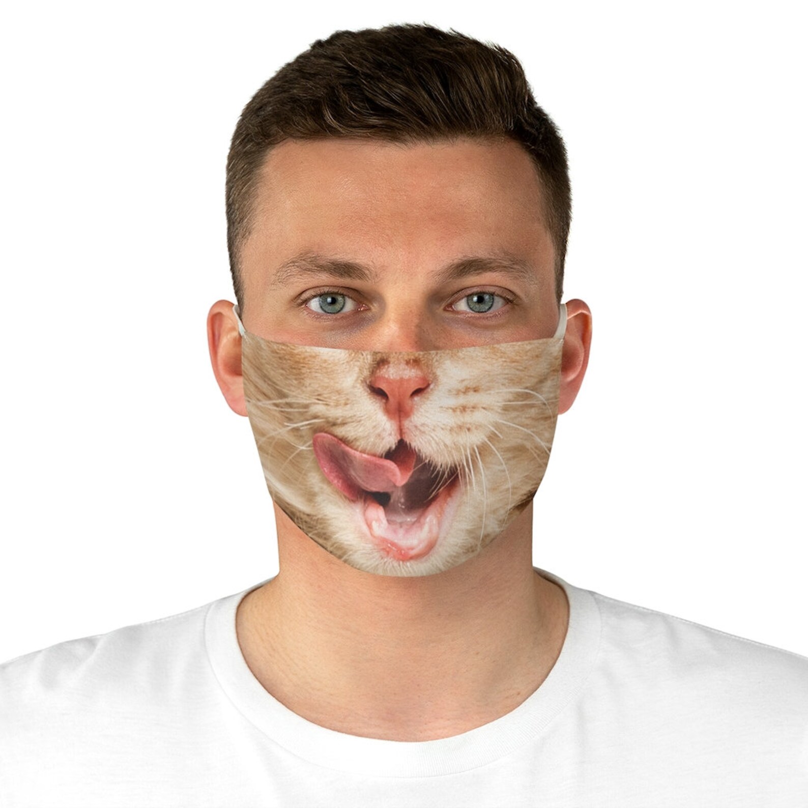 Cute Cat Face Mask / Cat Face Mask / Cat Lover Face Mask / Cat Etsy