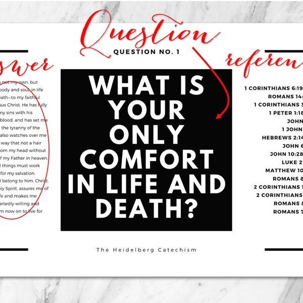 New City Catechism Printable - Etsy