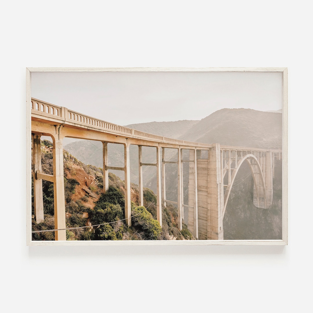 Coastal California Print, Big Sur Wall Art, Bixby Bridge Photo ...