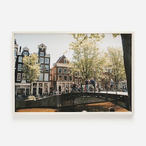 Netherlands Canal, Amsterdam Wall Art, Springtime Photography, Architecture Print, Amsterdam Print, Amsterdam Netherlands, Downloadable Art