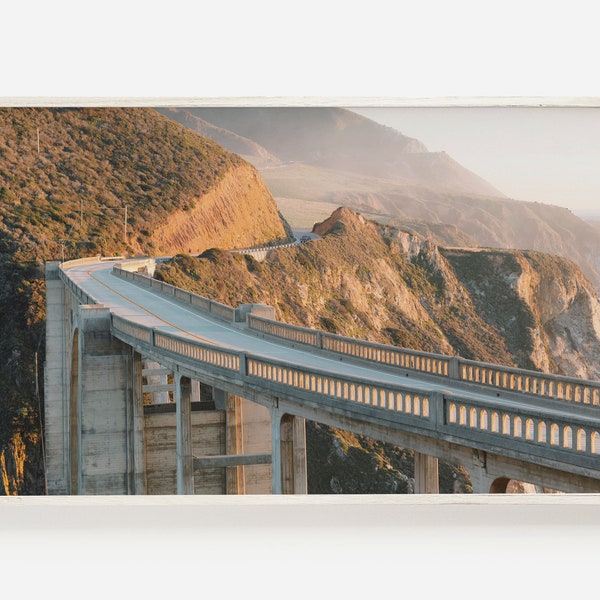 Samsung Frame TV Art, Big Sur TV Art, Pacific Coast Highway, California Frame TV Art, Bixby Bridge Photo, Coastal Bridge Print, The Frame Tv