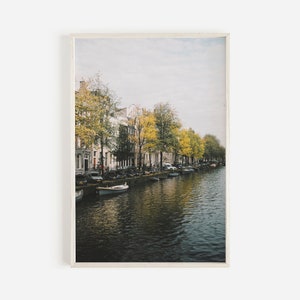 Amsterdam Photography, Canal Wall Art, Travel Print, Europe Wall Art, Netherlands Print, Boho Wall Art, Europe Poster Print