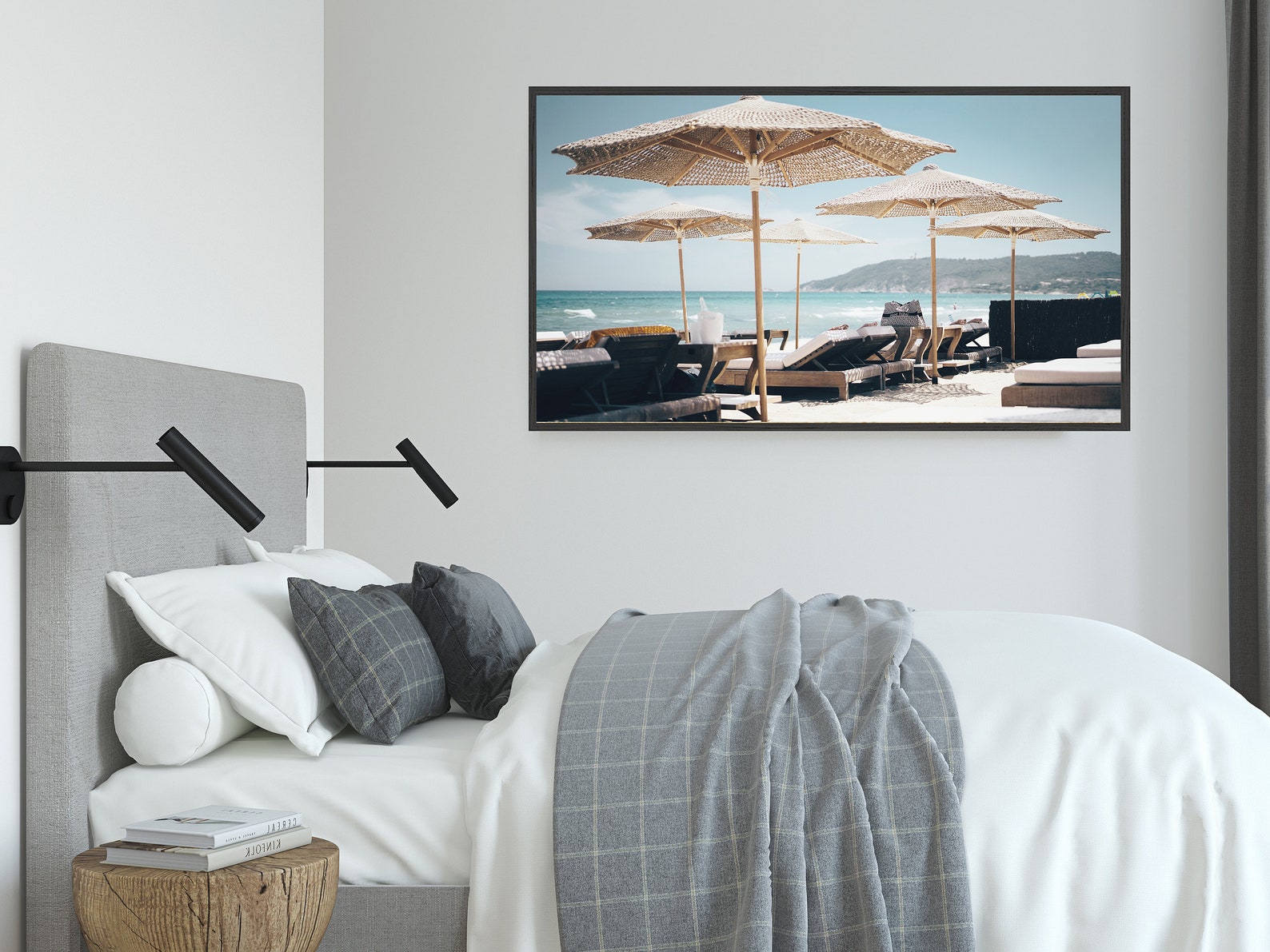 Samsung Frame TV Art Beach Umbrella Photo Cabana Print Etsy