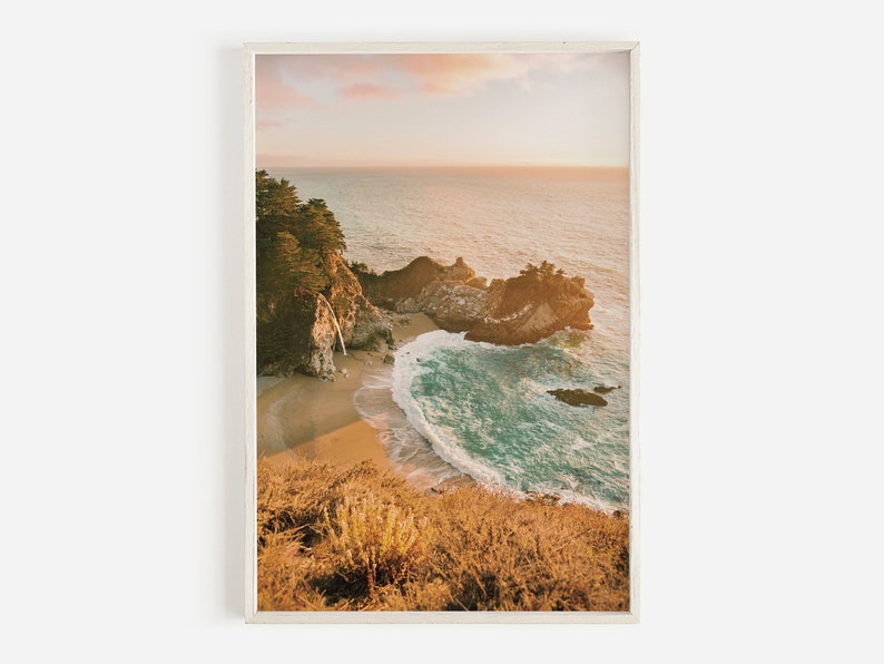 West Coast Print Set Big Sur Wall Art Golden Gate Bridge Etsy