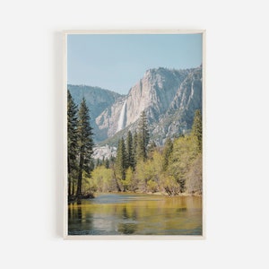 Sierra Nevada Mountains, California Wall Art, Yosemite National Park, Nature Photography, Waterfall Wall Art, Digital Download