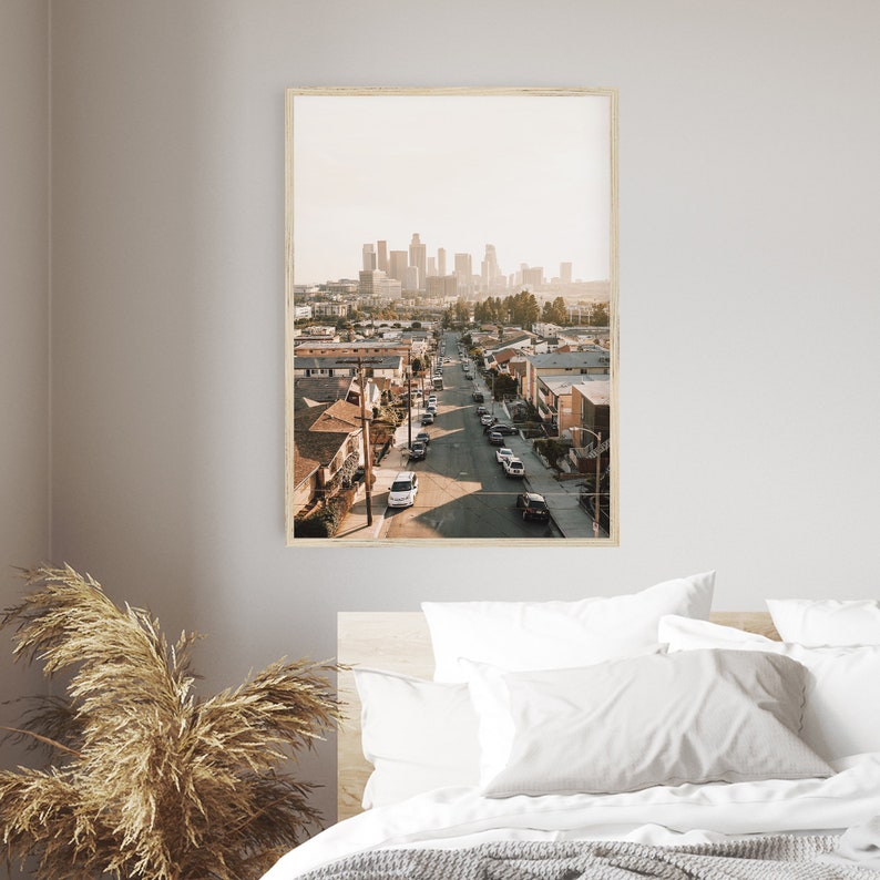 Los Angeles Wall Art LA Sunset California Landscape City Etsy