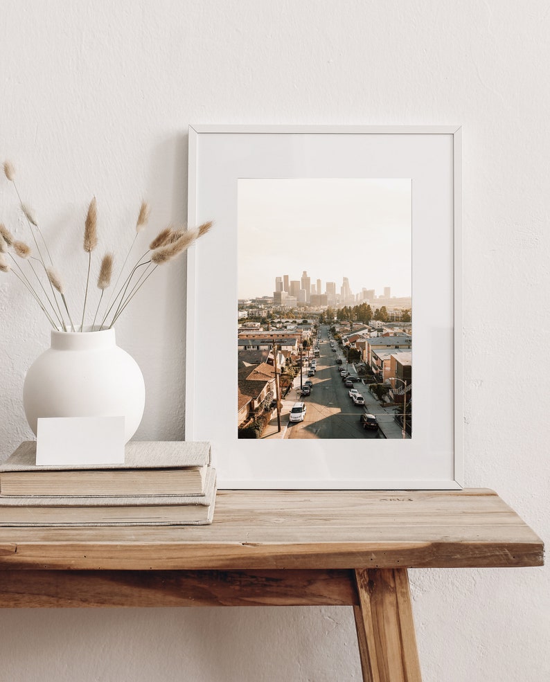 Los Angeles Wall Art LA Sunset California Landscape City Etsy