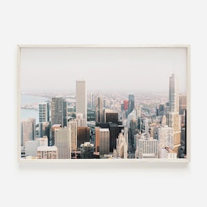Chicago Wall Art, Chicago Skyline Poster, Chicago Art Print, Chicago Decor, Chicago Travel Poster, Chicago Gifts, Chicago Poster Print
