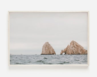 Foto de El Arco en Cabo, Fotografía de Ocean Rocks, Arte de la pared de Baja California, Océano de Cabo San Lucas imprimible, Cartel de acantilados de roca, Impresión de El Arco