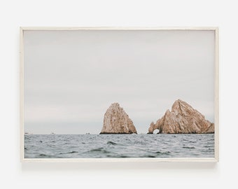 El Arco in Cabo Photo, Ocean Rocks Photography, Baja California Wall Art, Cabo San Lucas Ocean Printable, Rock Cliffs Poster, El Arco Print