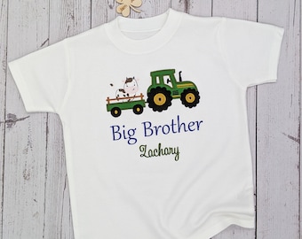 Personalised I'm The Big Brother Boys T-Shirt 3-14 Yrs Funny Custom Gift Present 