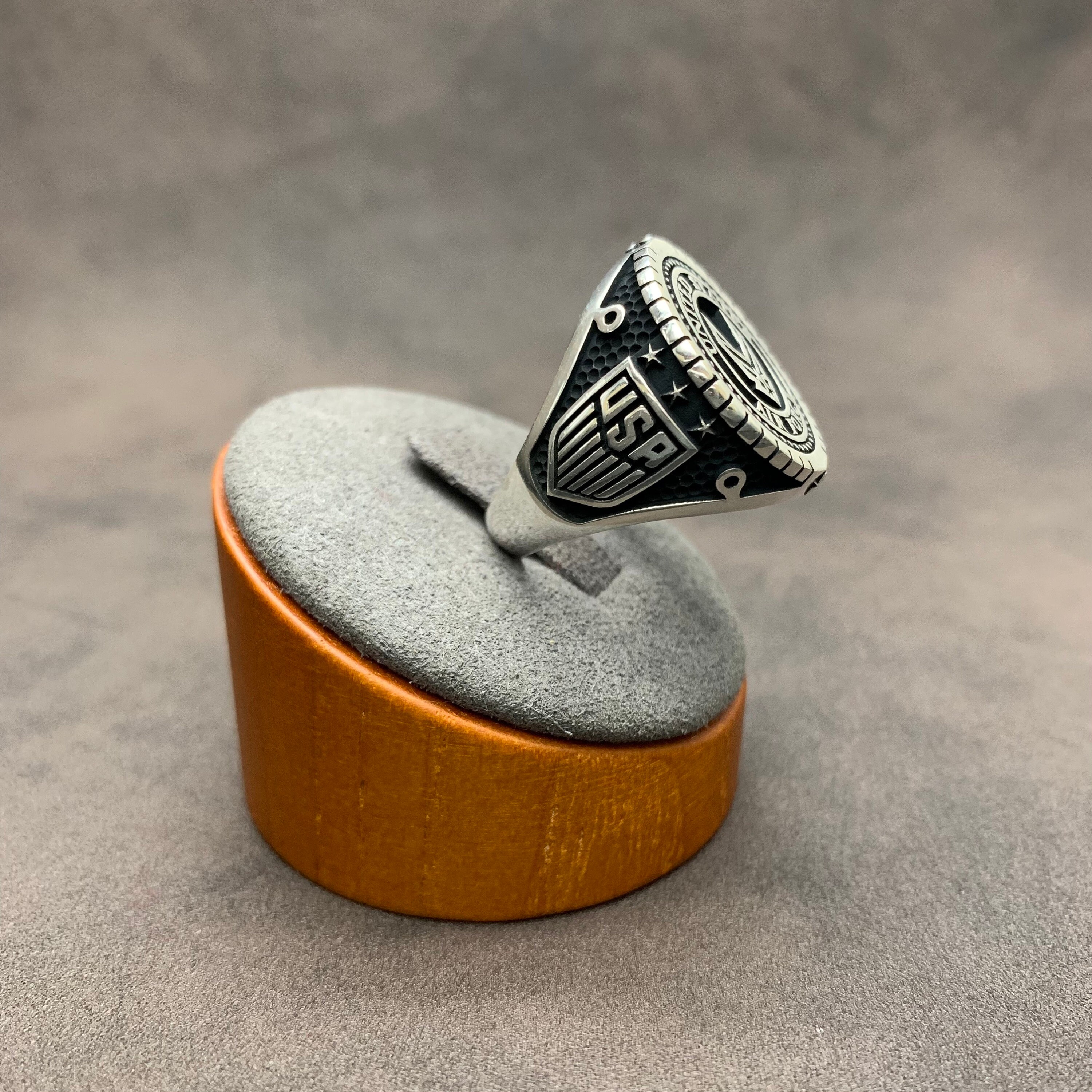 925 Sterling Silver Air Force Ring. US Air Force Ring W Medium Band ...