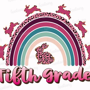 Fifth Grade Sublimation PNG, PNG, Retro Sublimation Designs, Sublimate PNG