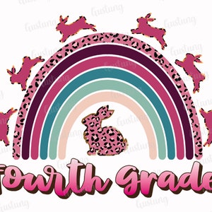 Fourth Grade Sublimation PNG, PNG, Retro Sublimation Designs, Sublimate PNG