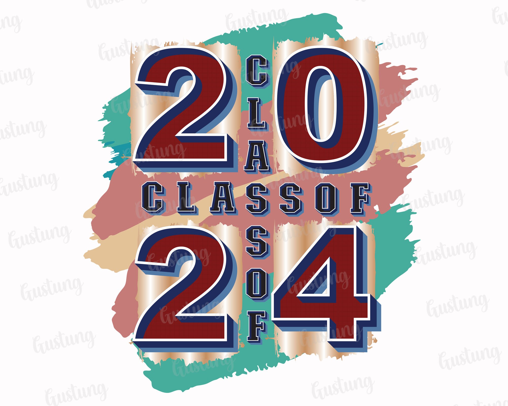 Class of 2024 Sublimation PNG Retro Sublimation Designs Etsy Canada