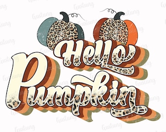 Hello Kürbis Png für Sublimation, Kürbis Png für Sublimation, Kürbis Png Download, Retro Sublimation Png