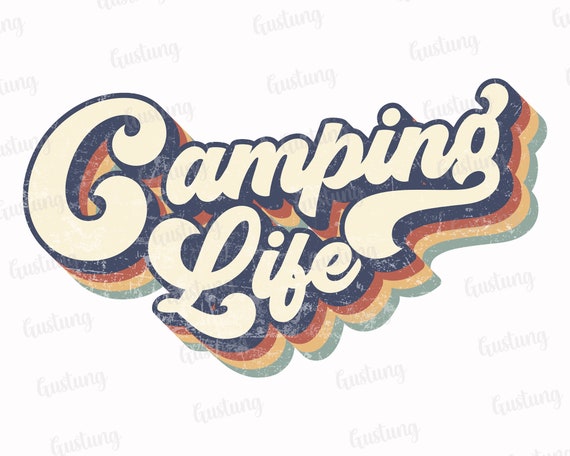 Camping Life Sublimation PNG Retro Sublimation Designs - Etsy Canada