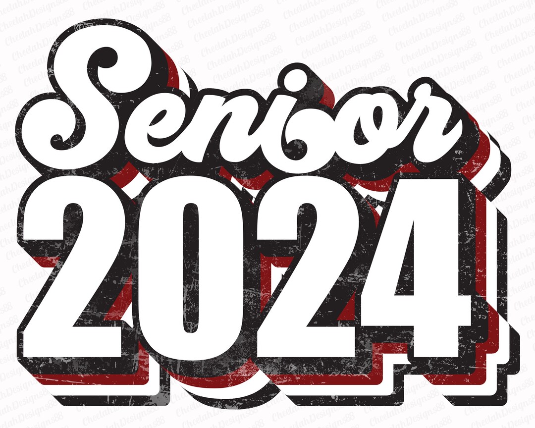 Senior 2024 Sublimation PNG Retro Sublimation Designs - Etsy