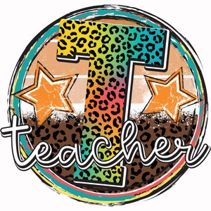 Teacher Leopard Png , Sublimation Download, Sublimation Png , Sublimation Designs