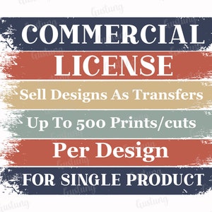 Commercial License To Sell Designs As Transfers