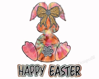 Happy Easter Bunny Png, Bunny Coquette Bow png, Coquette Bunny Bow Easter Glitter,Easter Bunny Png Sublimation, Bunny Easter Png Designs