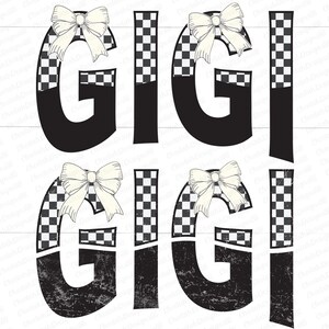 Lazo de Gigi a cuadros (Png), Gigi a cuadros (Png), Gigi Coquette (Png), Día de la Madre (Png), Diseños de abuela (Png)