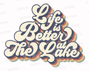 Life is Better at the Lake / Sublimation Ready to Press Heat - Etsy