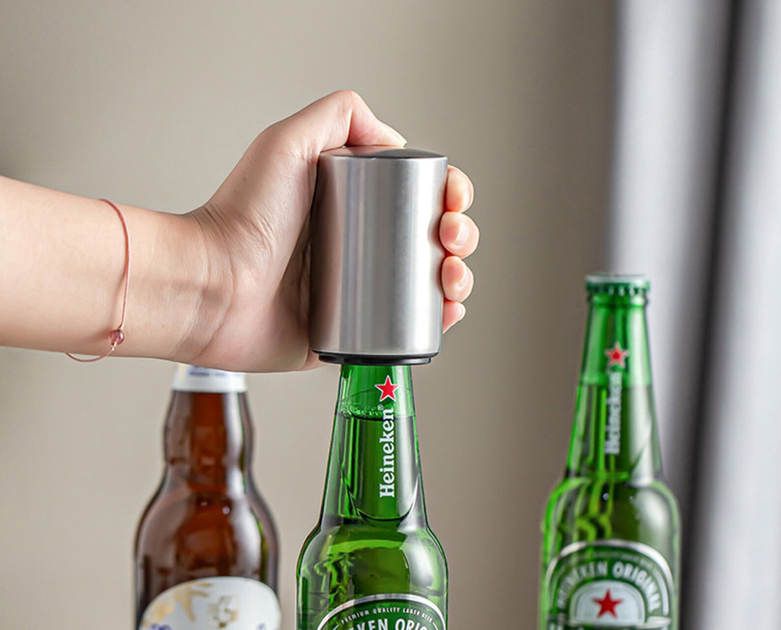 Automatic Beer Bottle Opener Beer Opener Stainless Etsy