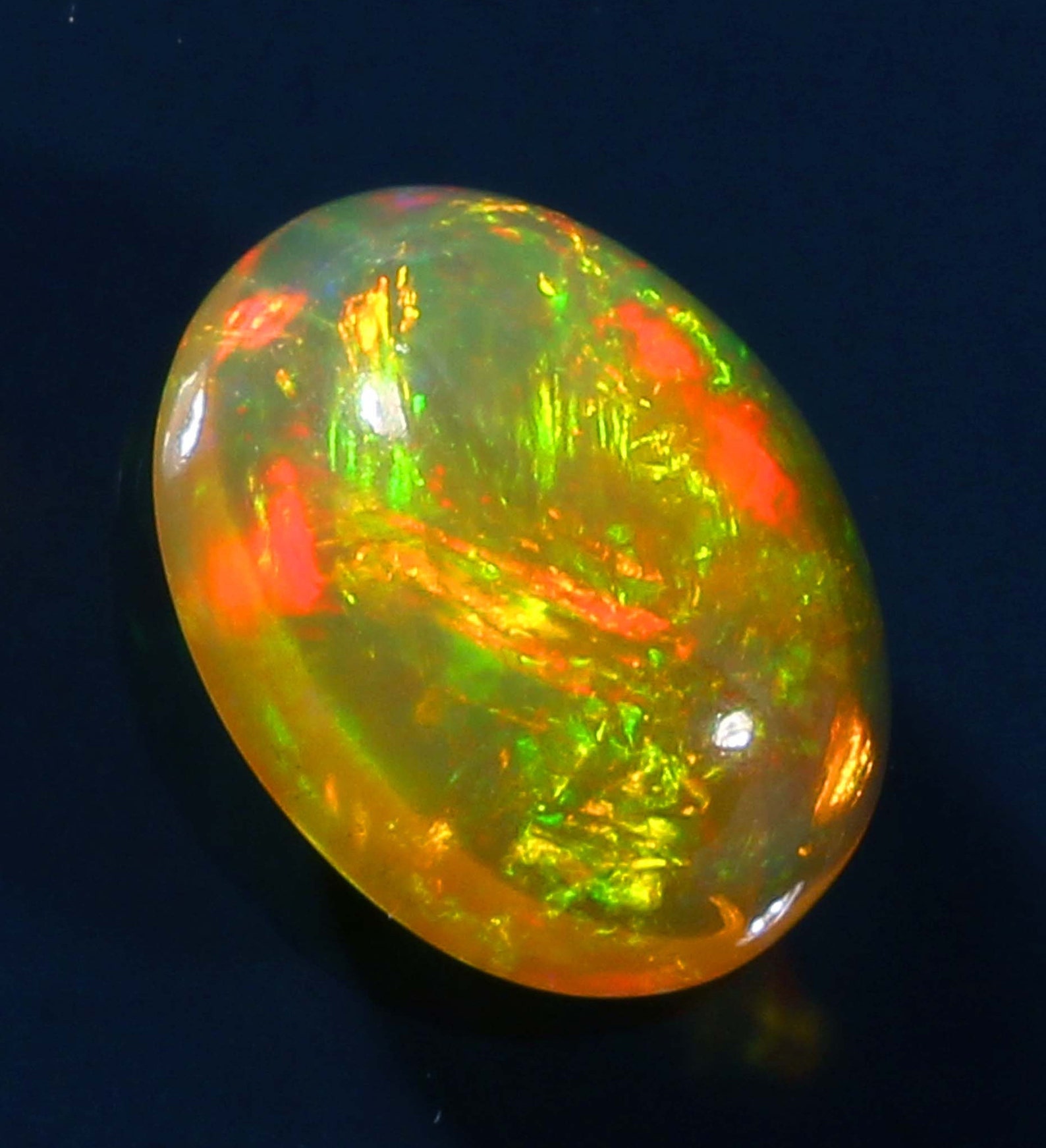 2.10 Carat Yellow Fire Ethiopian Multi Fire Opal Yellow & Etsy