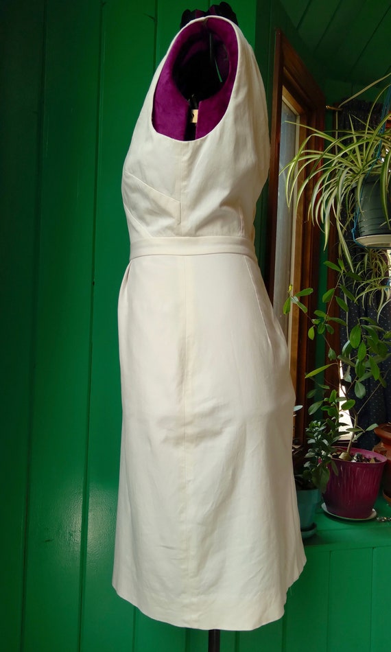 Lily - J-CREW DRESS White Tank Stretch Cotton Sho… - image 3