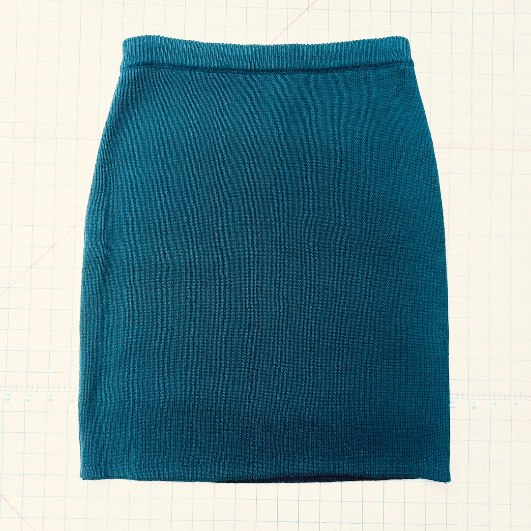 Woodland Knit Green Vintage Wool Mini Skirt Dark Emerald Etsy