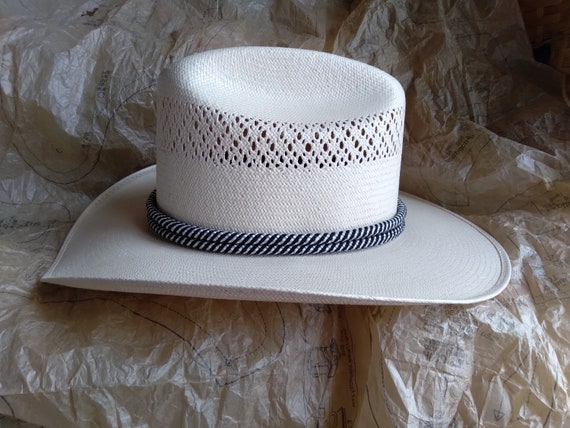 Rancho - Handwoven SHANTUNG COWBOY HAT 1990s Shov… - image 3