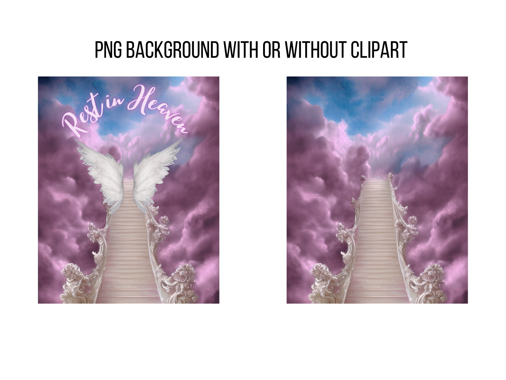 Angel Wings Memorial Photo Blanket