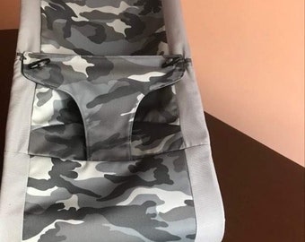 BabyBjörn Bouncer Seat Replacement Cover Gray Camouflage