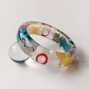 Objectum bloemenring - harsband met echte bloem - LGBTQ Pride Parade-accessoire – subtiele queer-sieraden