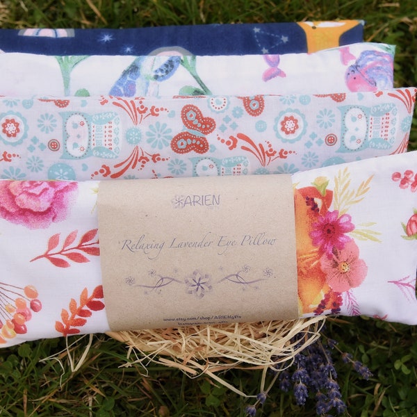 Yoga Eye Pillow - Lavender Pillow - Weighted Pillow - Meditation Pillow - Relaxing Eye Mask - Cooling Eye Mask