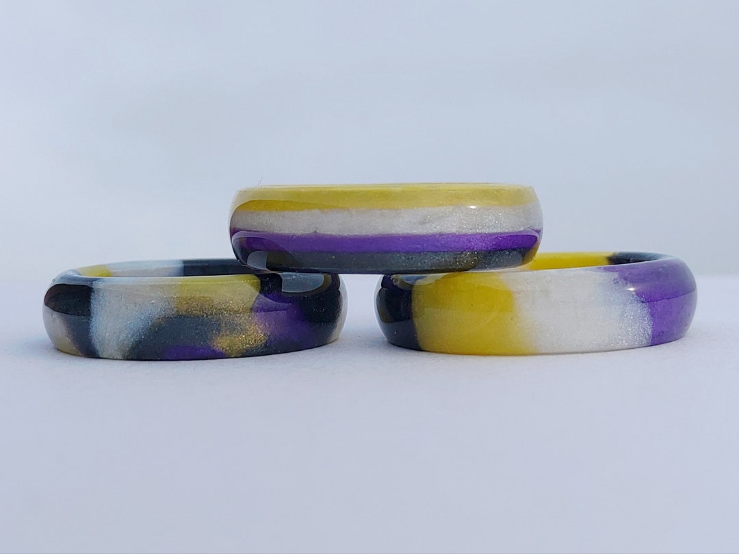 Non Binary Ring Non Binary Pride Ring Non Binary Jewelry Non Binary