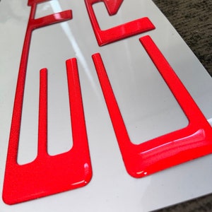 Para CHEVROLET COLORADO 2019 2020 2021 2022 Calcomanías para portón trasero elevado Pegatinas Insertar letras reflectantes