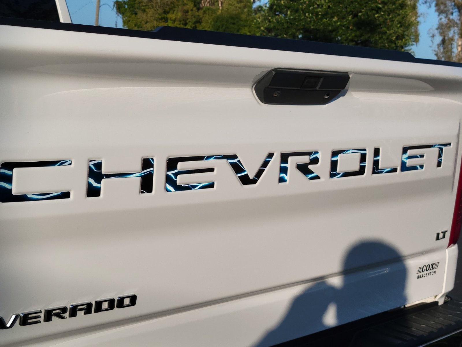 Advanced Trims Gloss Black Tailgate Letters – Chevrolet Silverado 2019-2025, Vinyl, Self-Adhesive, USA Made