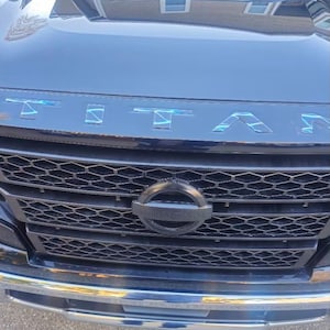 Para nissan titan 2021 2022 2023 decalques de capô elevado adesivos inserir letras reflexivas