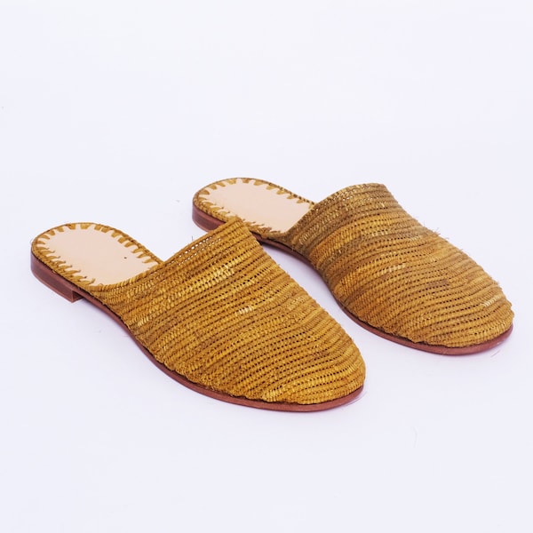 Theia 55 Barocco Woven Raffia Mules main image 1