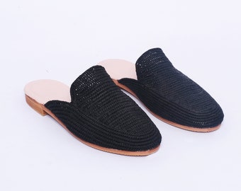 Handmade Raffia Women’s Mules | Chic Eco-Friendly Footwear | Lightweight Comfort for Everyday Style