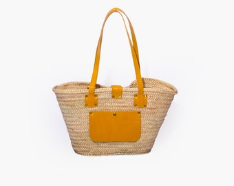 Straw Bag, Straw Basket eco-friendly Bag, Beach Bag, Morocco Bag, Moroccan Basket, Crossbody Bag,français Basket, handmade Bag ,Gift for her