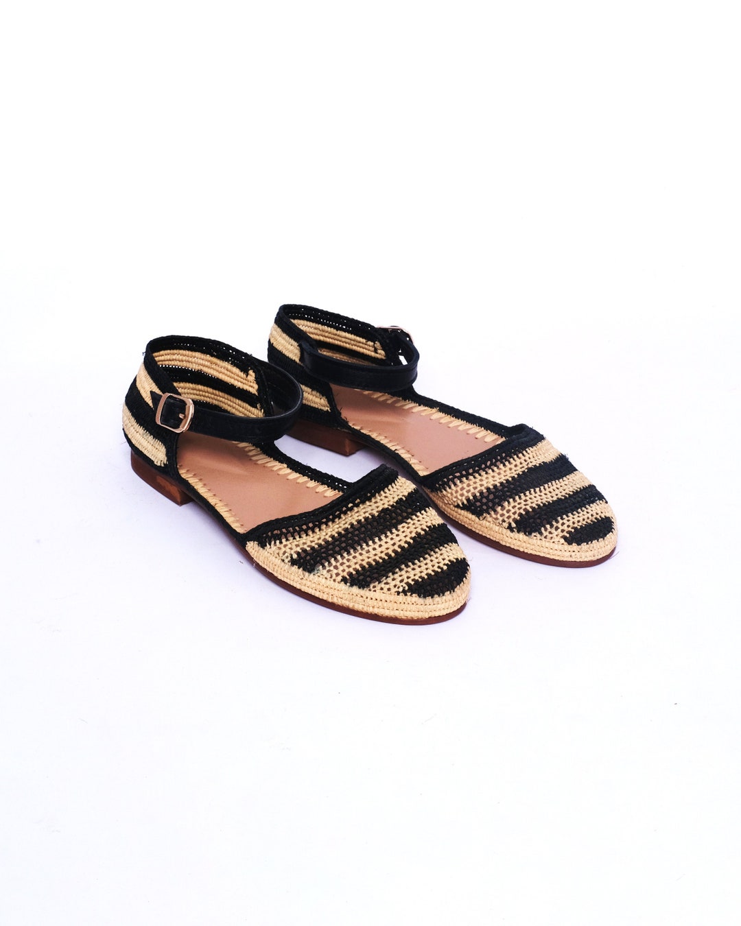 Raffia Shoes Raffia Mules Handmade Raffia Slippers Etsy